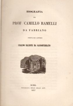 Biografia del Prof. Camillo Ramelli da Fabriano, Ubaldo Baldini da Sassoferrato